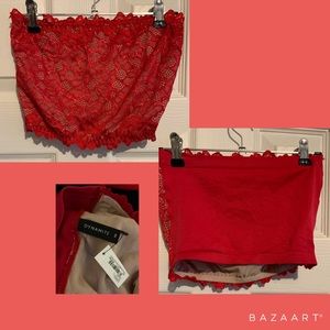 BRAND NEW red bandeau